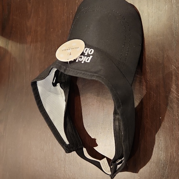 Black & White Pickleball Obsessed Visor & Pouch Set, NWT - Picture 6 of 16